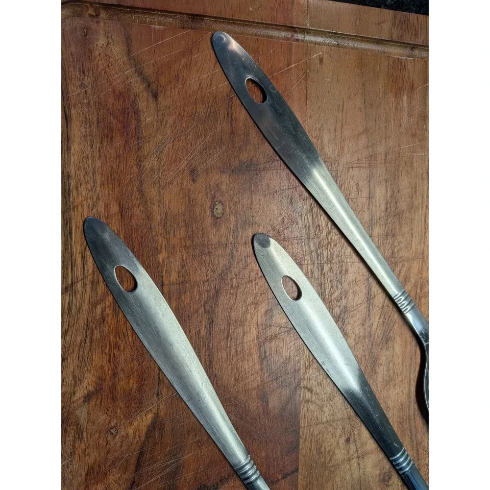 Stainless Steel Kitchen Utensil Set 3pc Slotted Spatula‎ Turner Spoon Skimmer